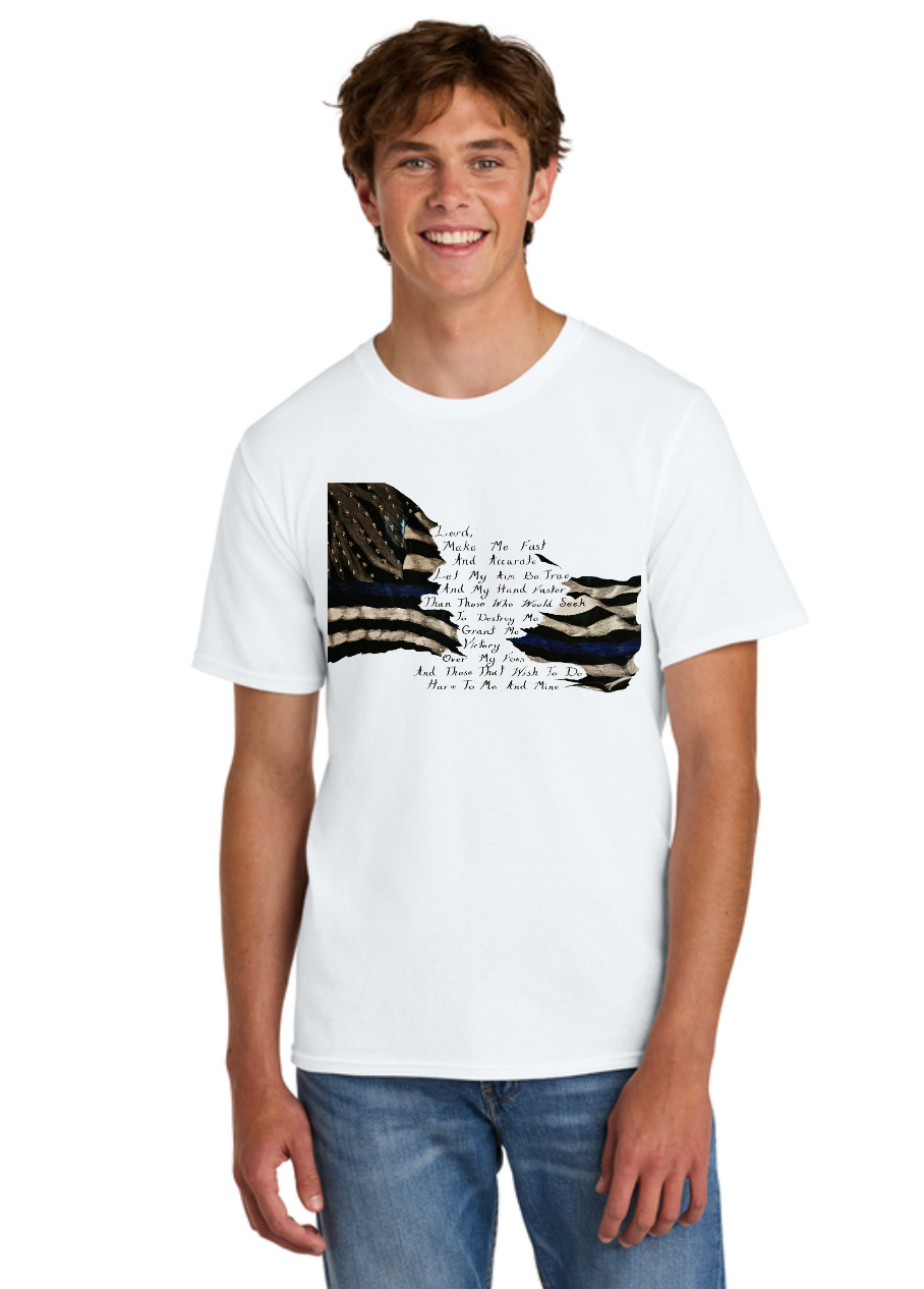 Maddy Lou Designs "Rifleman's Creed"  Flag and Creed Pencil Drawing
