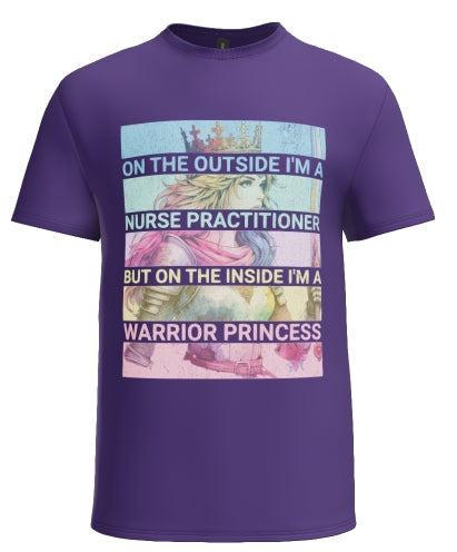 Nurse practitioner Warrior Princess Shirt Design