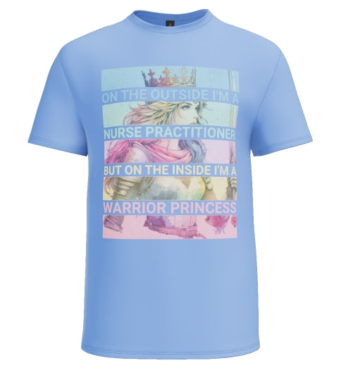Nurse practitioner Warrior Princess Shirt Design