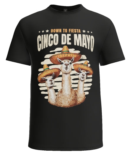 Down to Fiesta Cinco De Mayo Lama T-shirt