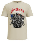 American Veteran American Flag and Soldiers Design