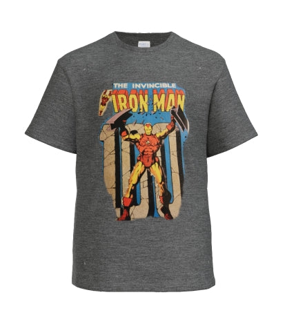 vintage comic book Ironman t-shirt design